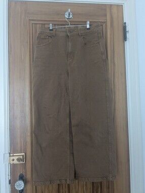 Sezane Size 40 High-Waisted Le Crop Jeans